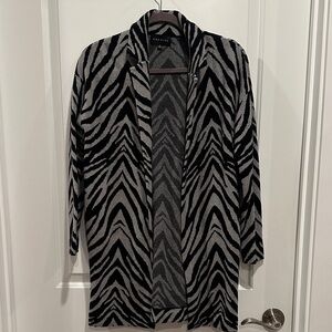 Small Zebra Patterned Tunic Women's Blazer